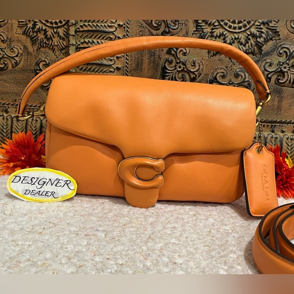 COACH Pillow Tabby Shoulder Bag Candied Orange C0772 - Picture 3 of 14